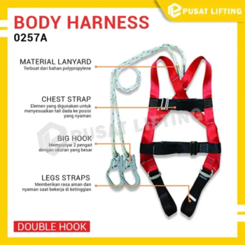Full Body Harness Double Hook 0257A EXCELLENT - 02