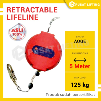 Retractable Lifeline 5 Meter Tali Pengaman Jatuh - 01