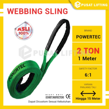 Webbing Sling 2 Ton 1 Meter POWERTEC - 01