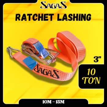 Ratchet Lashing Sagas 3" x 10 Ton 