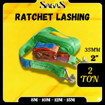 Ratchet Lashing Sagas 35 mm x 2 Ton 