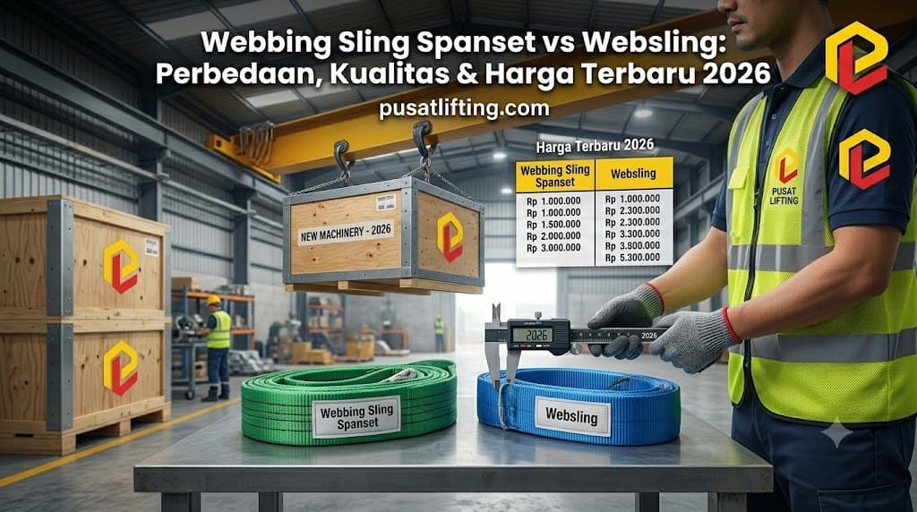 Webbing Sling Spanset vs Websling: Perbedaan, Kualitas & Harga Terbaru 2026
