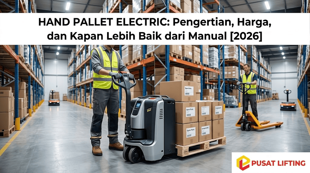 Hand Pallet Electric: Pengertian, Harga, dan Kapan Lebih Baik dari Manual [2026]