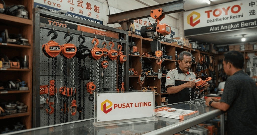 Distributor Toyo Jakarta: Chain Block, Lever Block & Electric Hoist Glodok