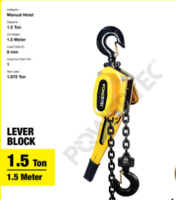 lever block powertec 1.5 ton